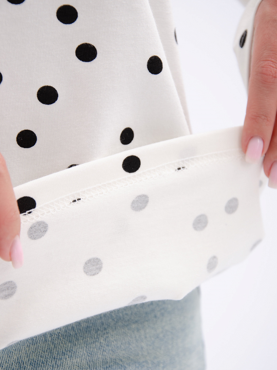 Лонгслив "Ксения", горох